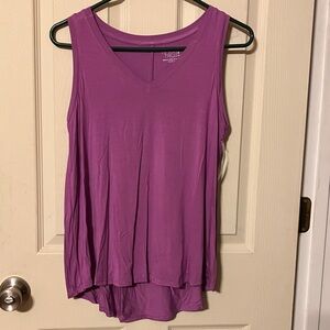 Time and Tru Purple Sleeveless Top